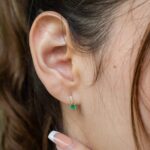 Aretes Esmeraldas y Diamantes