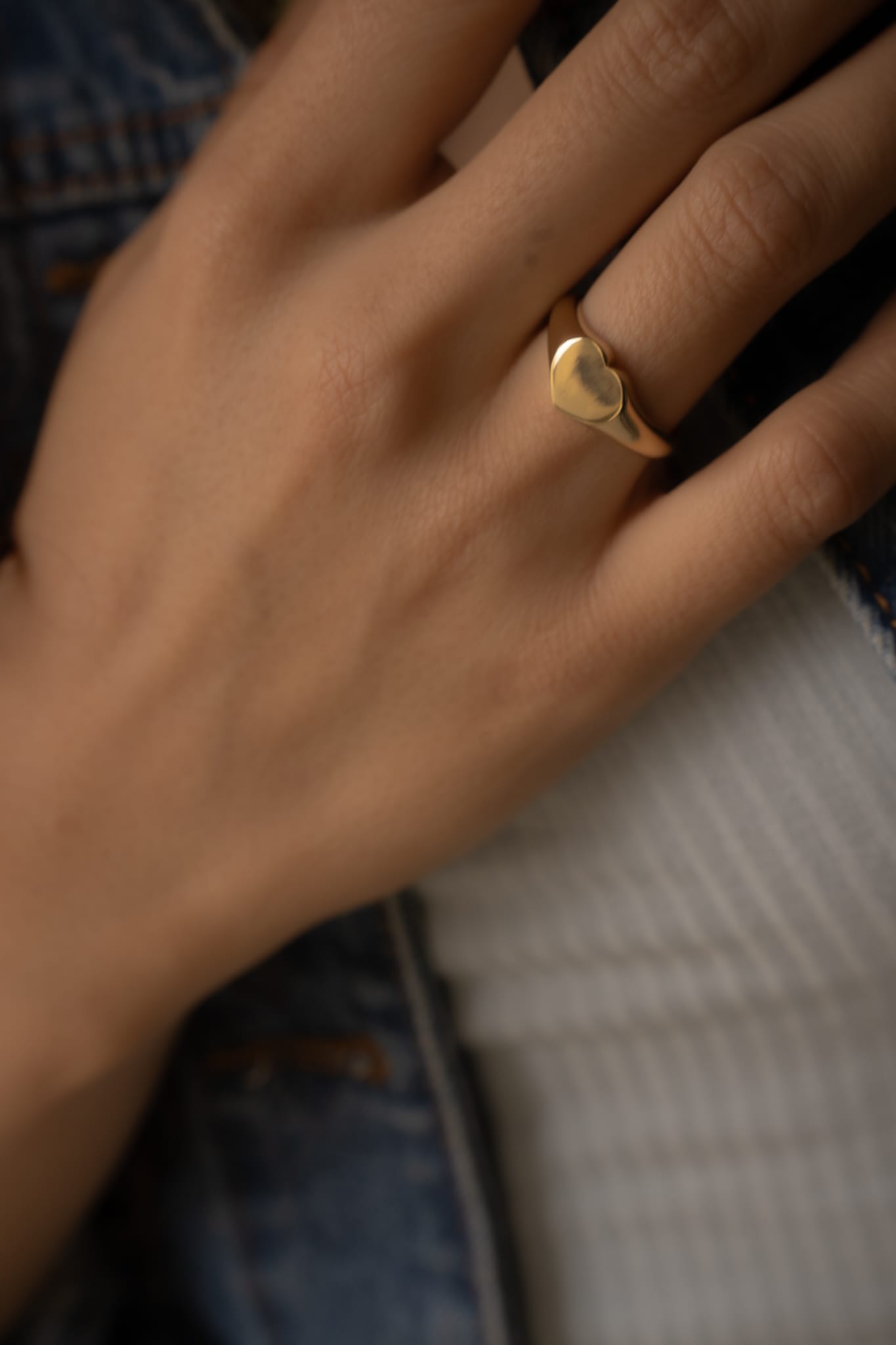 anillo corazon