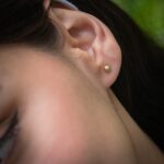 Aretes Media Lenteja - Texturada