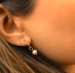 Aretes Argollas y Perlas - Imagen 2