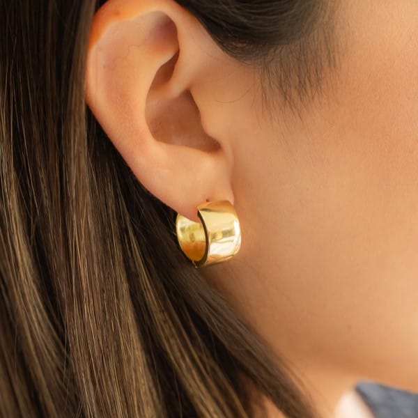 DSC00581 Aretes Argollas Planas - Imagen 1