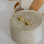 Aretes Esmeraldas y Diamantes - Imagen 2