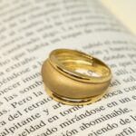 Anillo Oro Satinado Bombé - Imagen 2