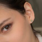 Aretes Roseta - Diamante azul