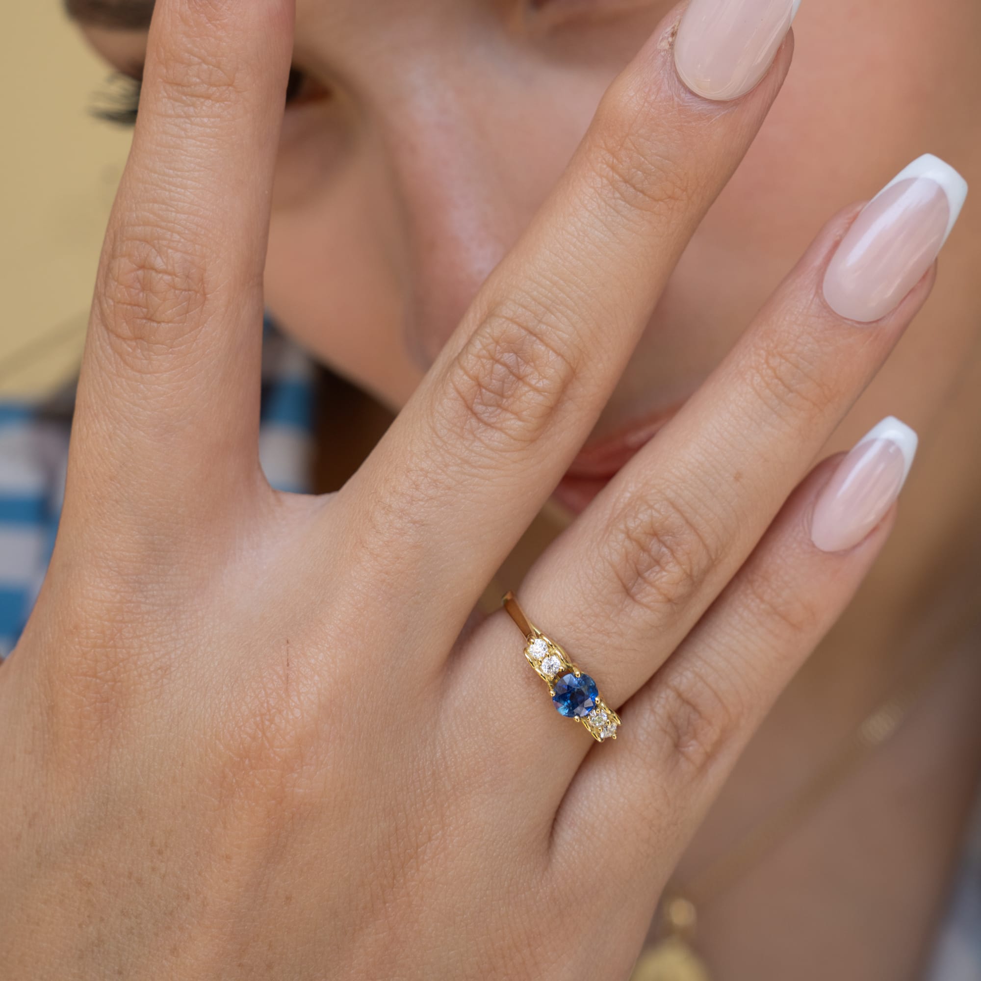 Anillo Zafiro Vintage