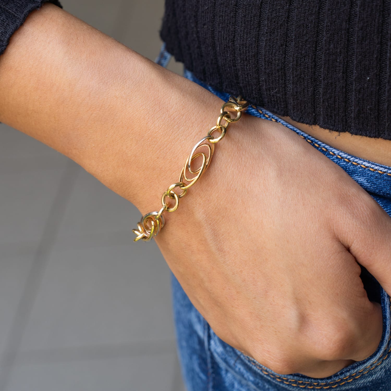 Pulsera tres oros