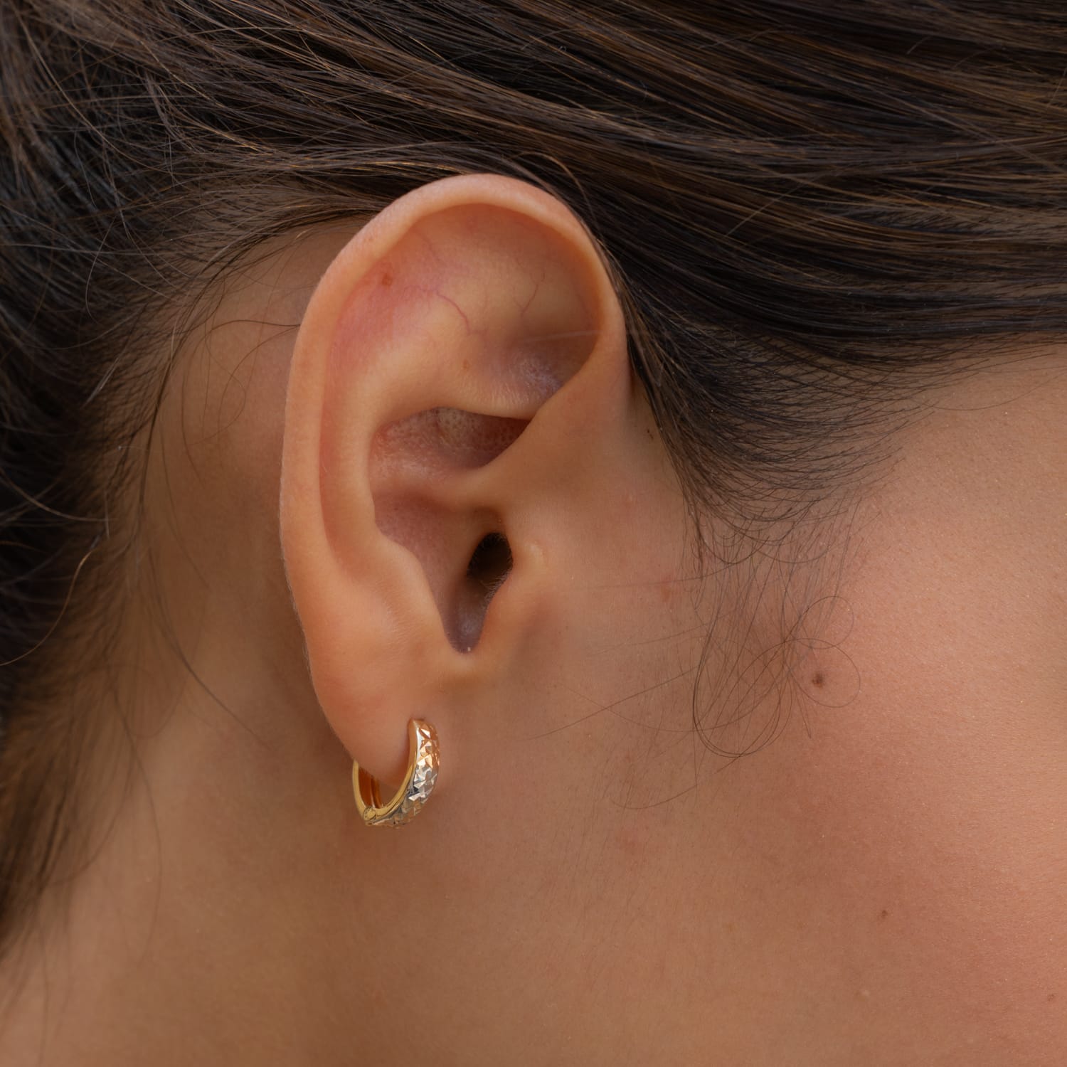 Argollas con textura