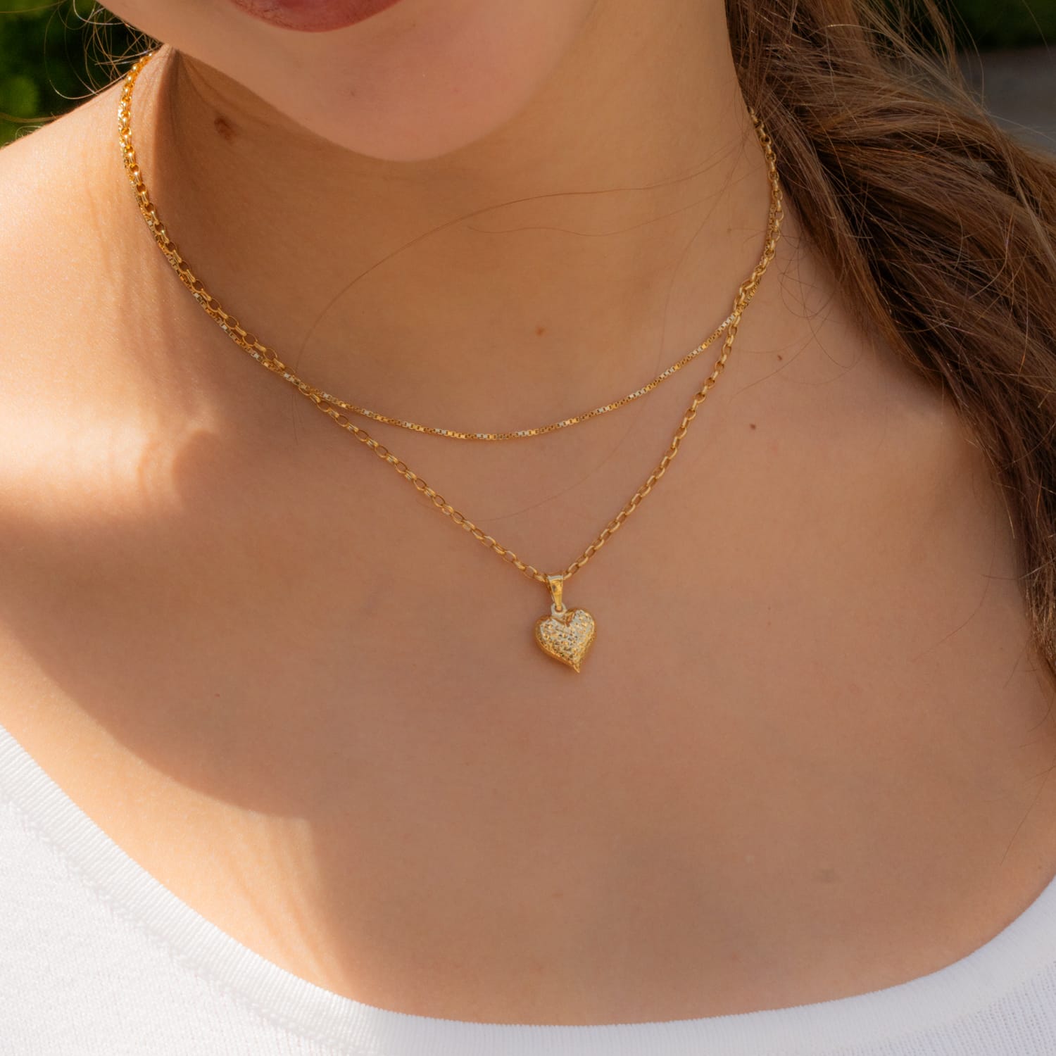 DSC08522 Dije corazón oro - Imagen 1