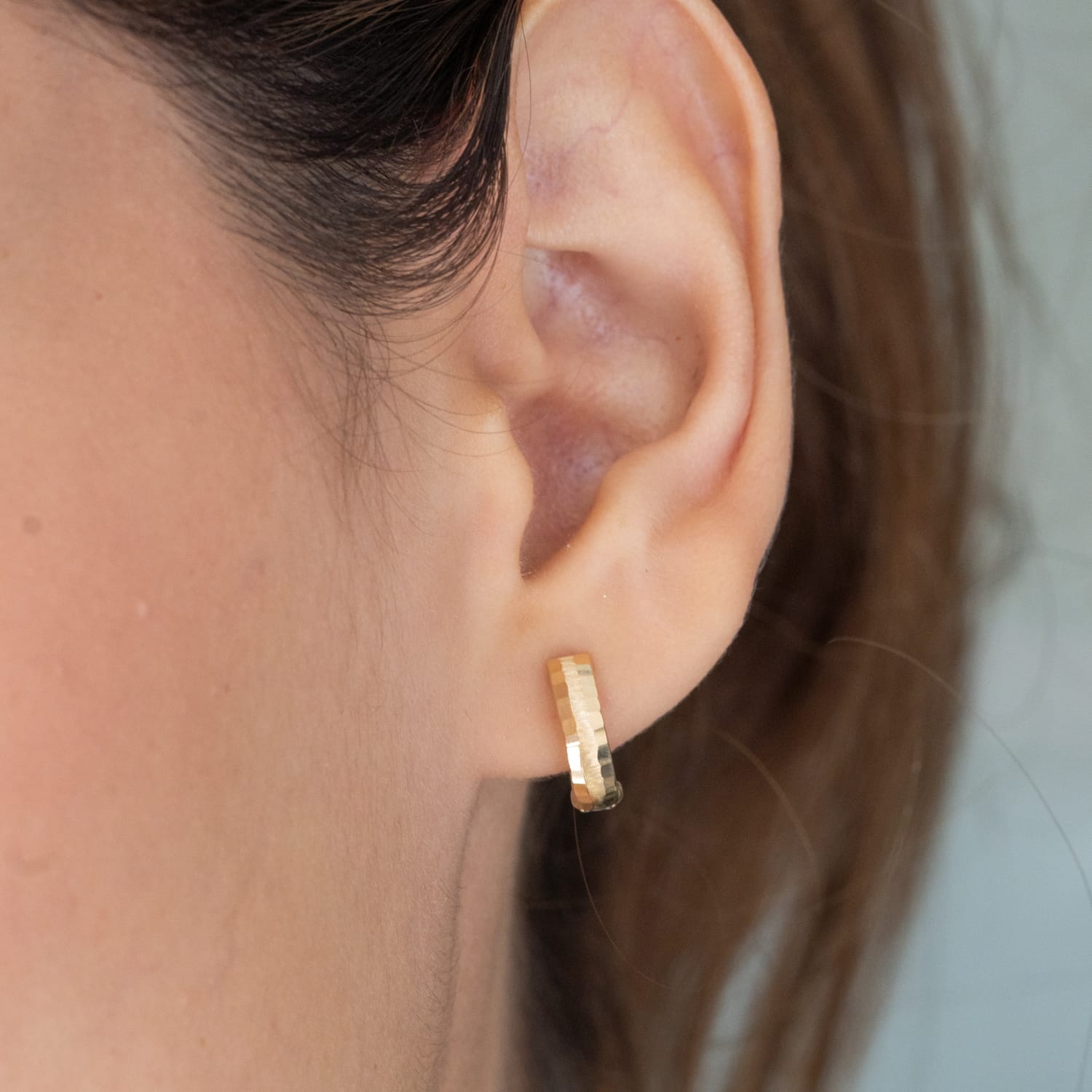 Argollas con textura
