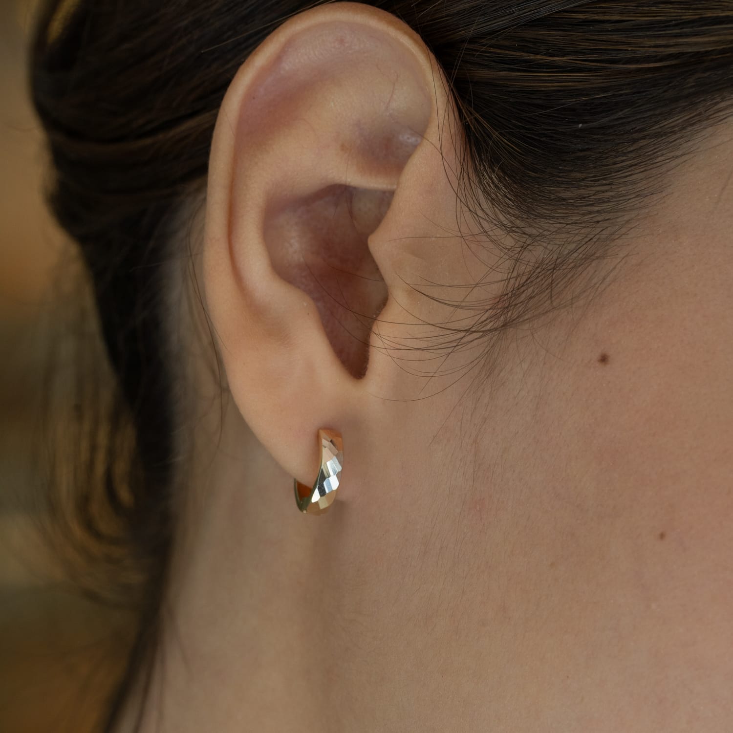 Argollas con textura
