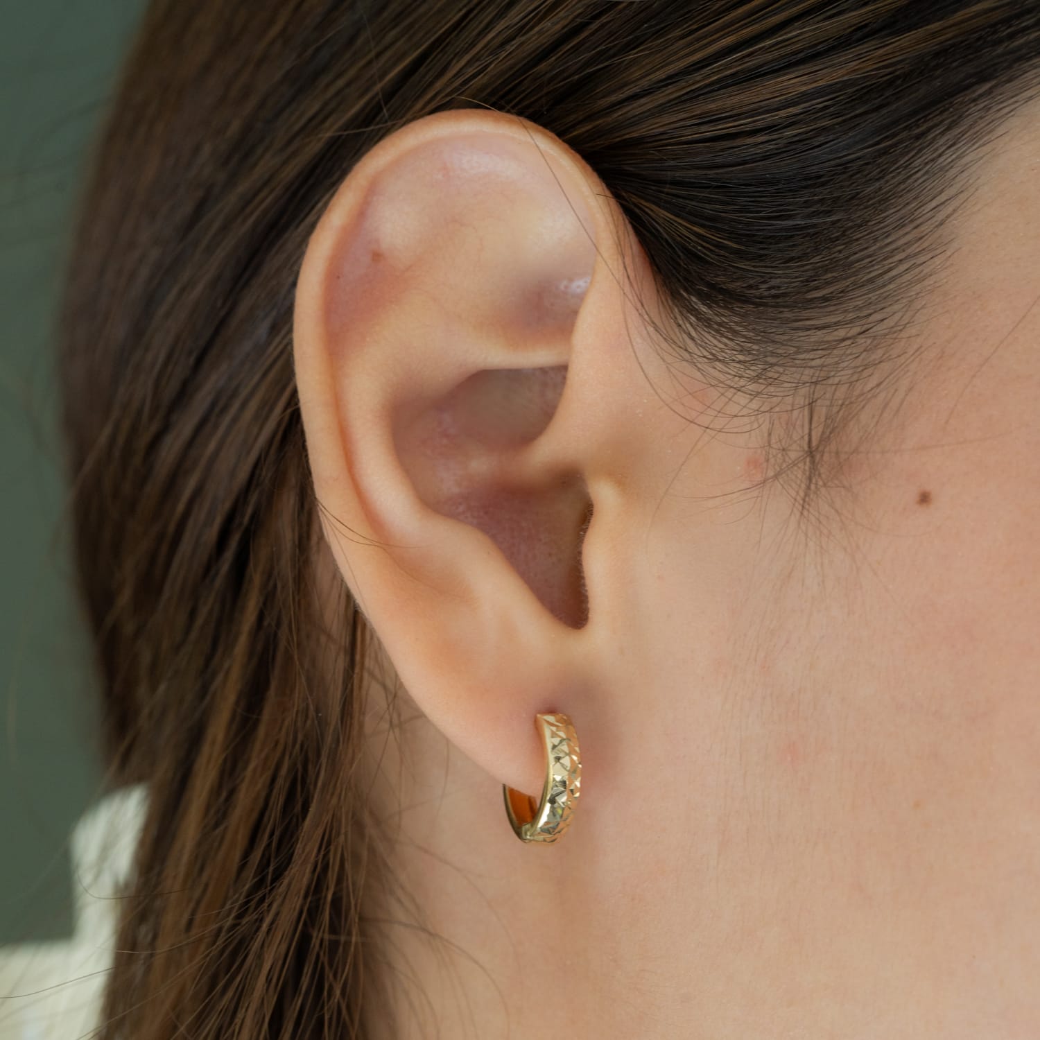 Argollas con textura