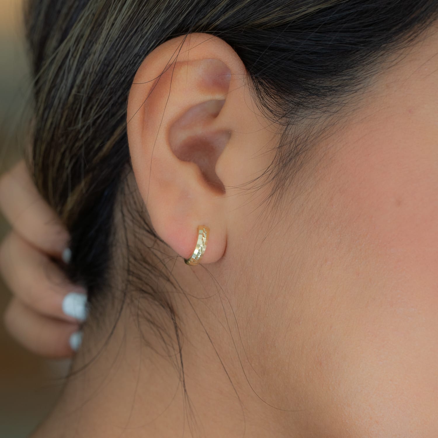 Argollas con textura
