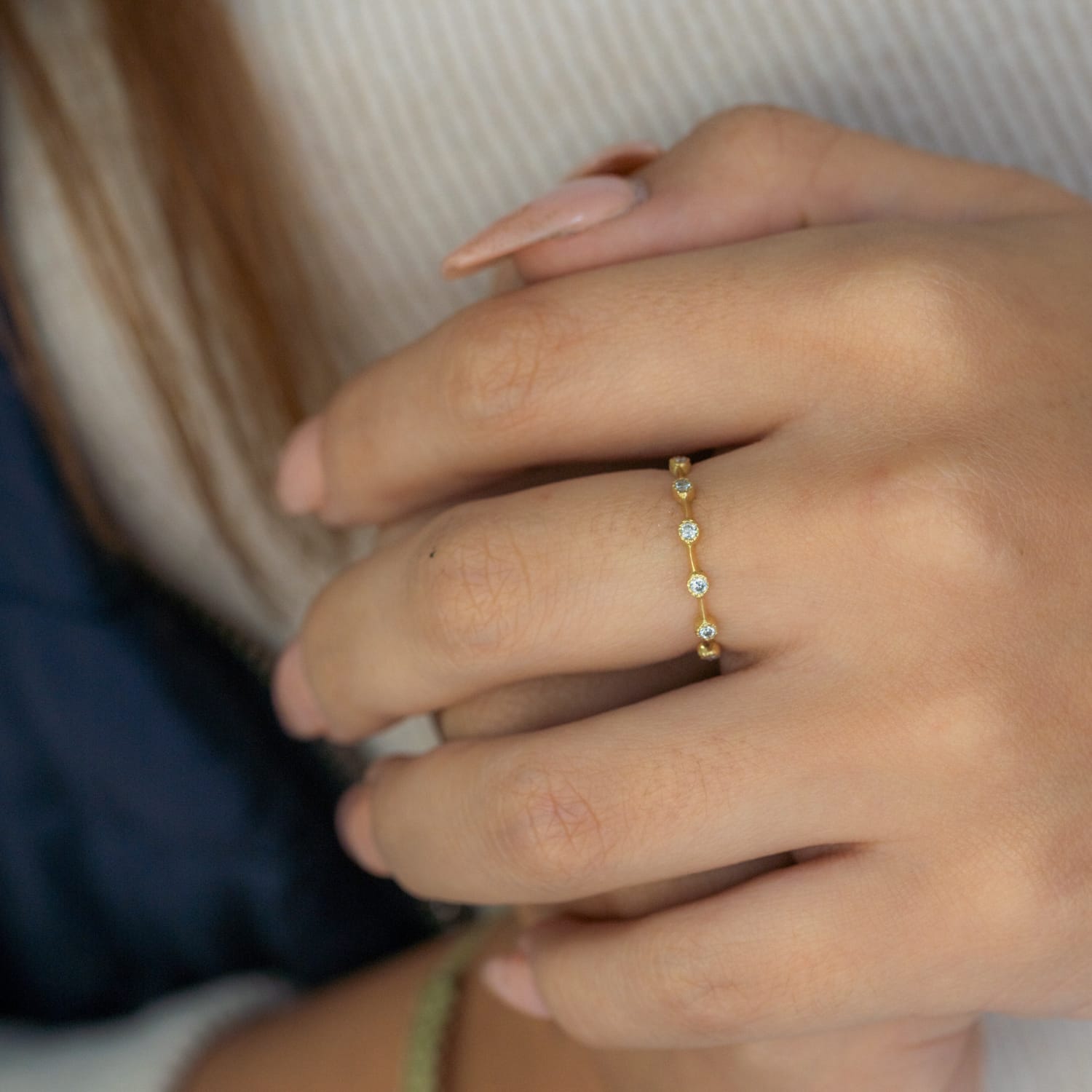 Anillo Lara moissanita