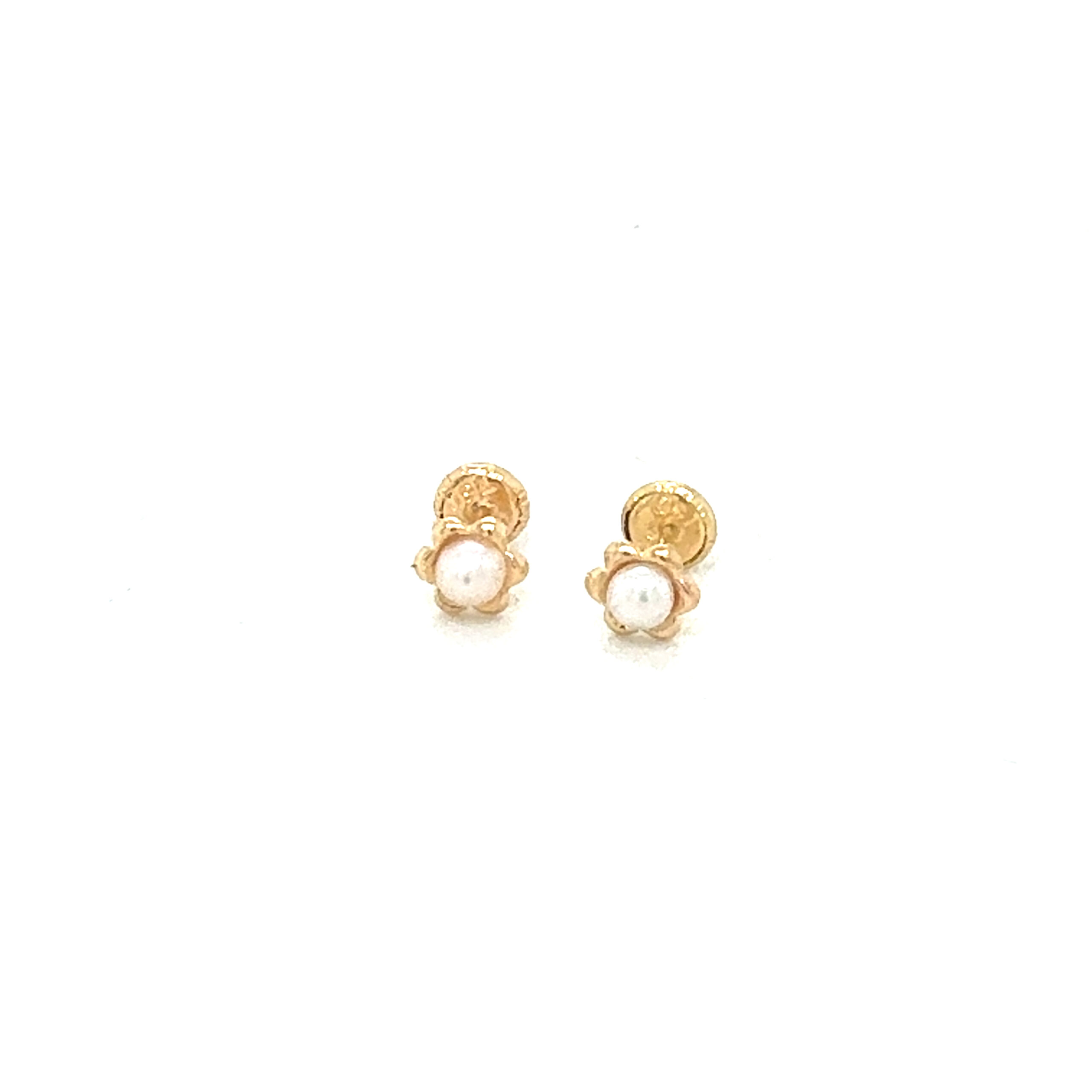 Aretes abridores flor nacar