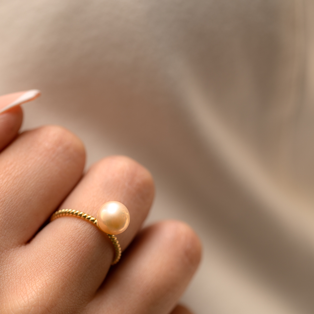 Anillo perla orange